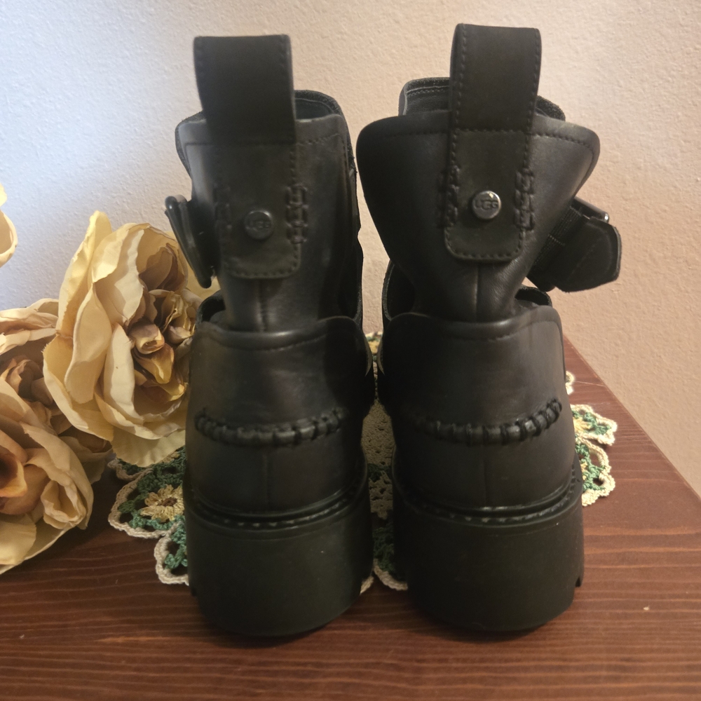 UGG Black Moto Boots - Picture 2 of 12